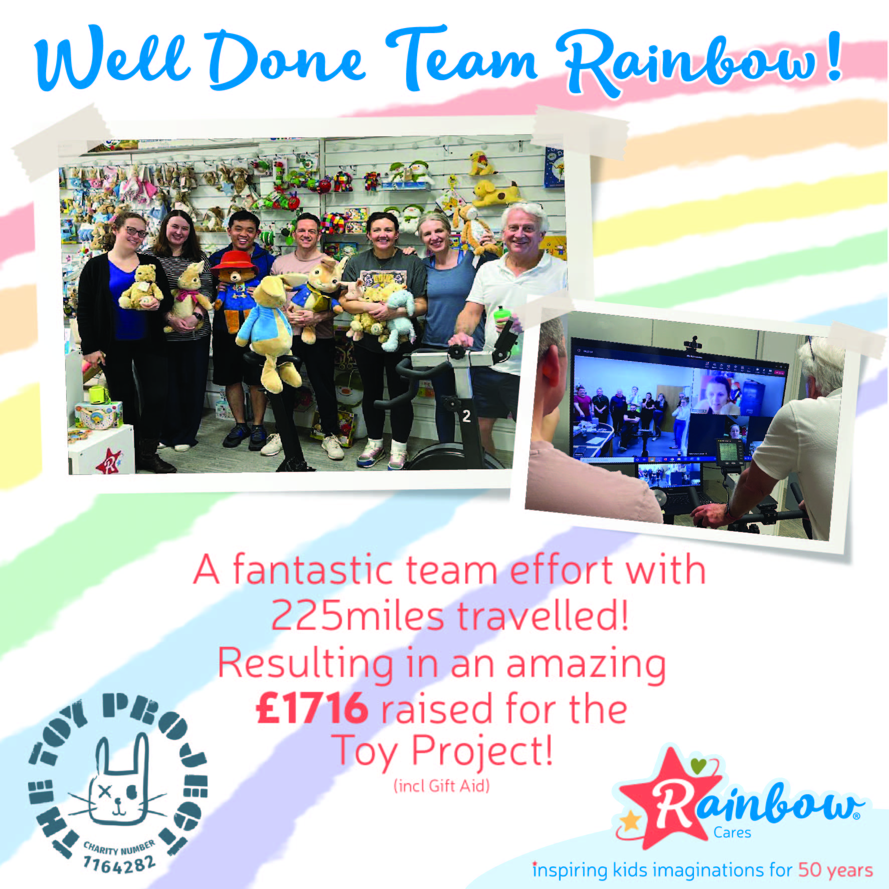 Off on our bikes… for a very good cause! Rainbow Designs The Home